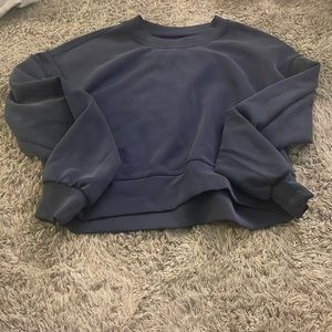 Blue lululemon cropped sweatshirt
